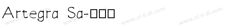 Artegra Sa字体转换